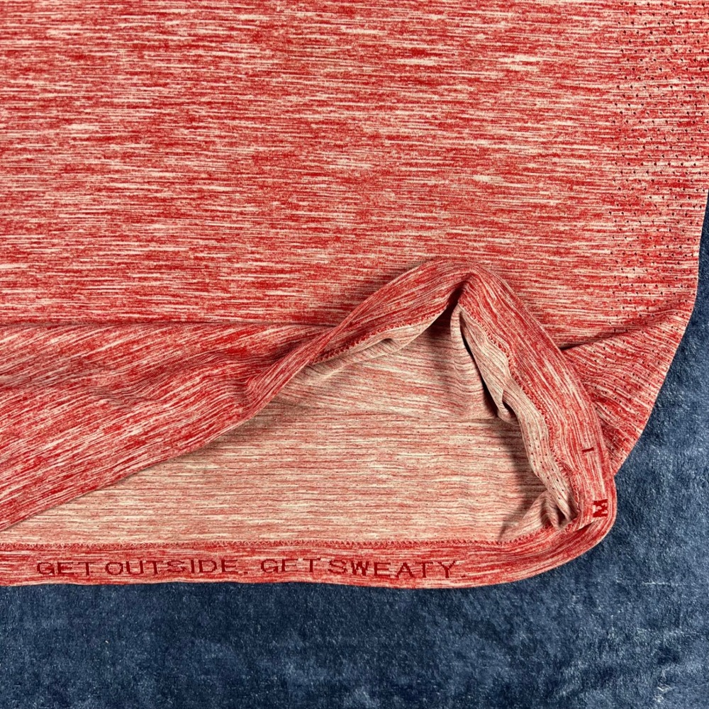 Lululemon Metal Vent Tech Tank Top Mens Medium Red Heathered Sleeveless Shirt - Picture 2 of 5